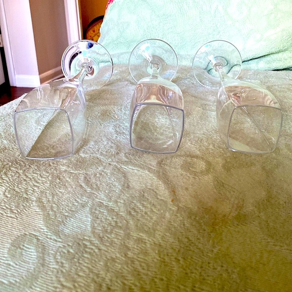 3 Mikasa Panache Champagne flutes. Square top, perfect condition. Vintage 1990s - Picture 4 of 5